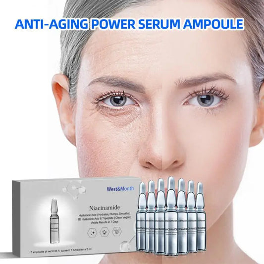 Collagen Enhanced Anti Wrinkle Serum 100% Pure Hyaluronic Acid Skin Care Ampoules Concentrate Liquid Korean Cosmetic